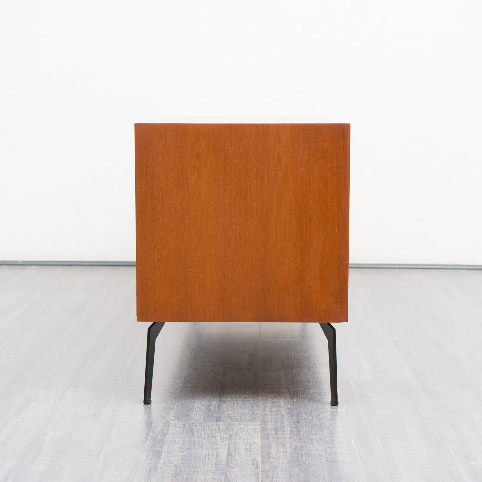 Vintage teak row, 160cm, restored