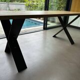 Solid wood high table
