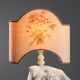 Antique floor lamp statue of a Nereid in concrete, 20th century.