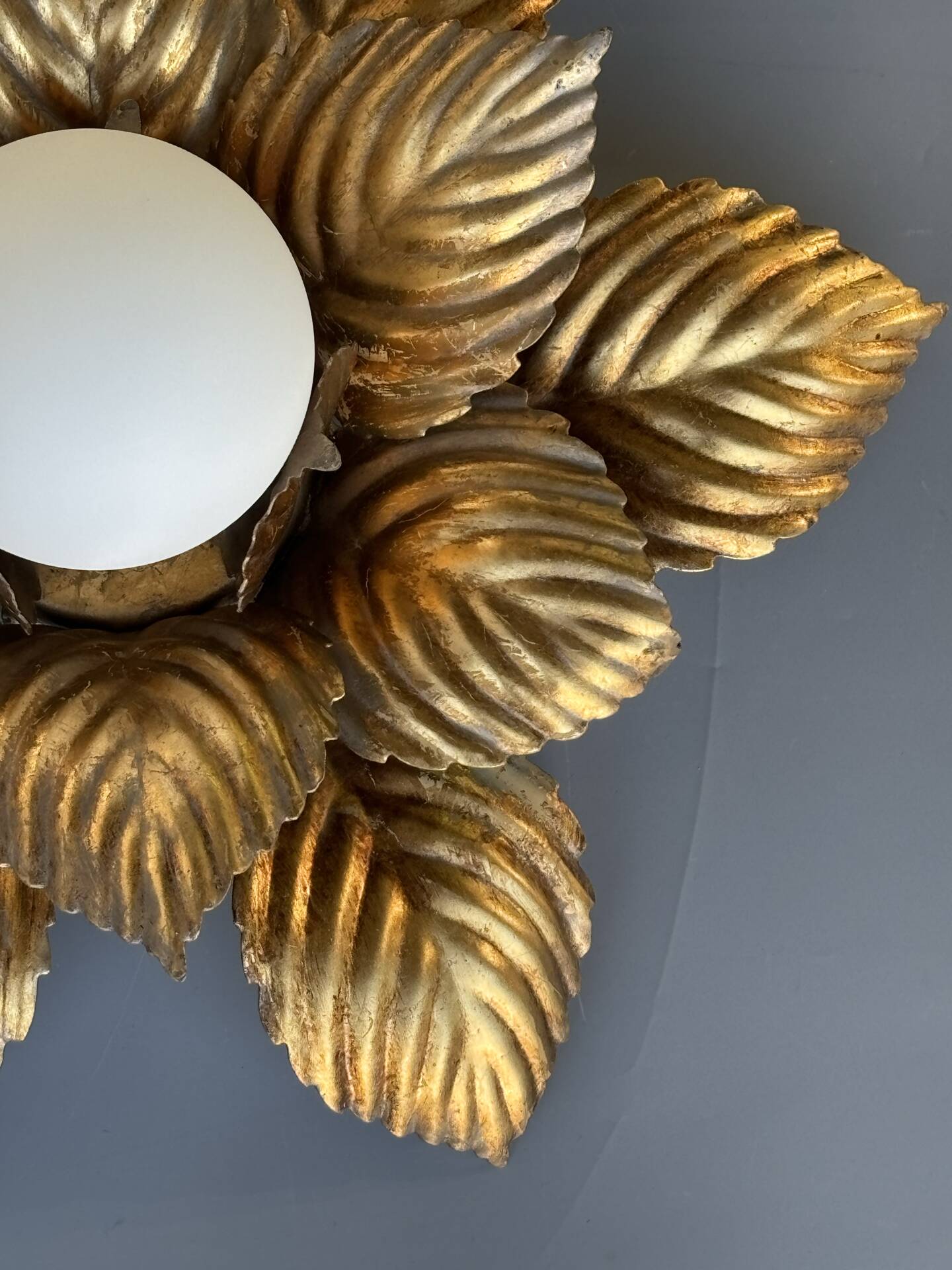 Floral applique Masca, Italy — 1970s