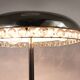 Mushroom Table Lamp in Nickel and Crystal Bakalowits Vienna, Austria, 1950s