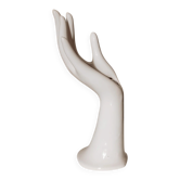 Vase en porcelaine en forme de main vintage, porte-bijoux
