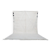 Tapis marocain Beni ourain fait main en blanc crème 150/250cm