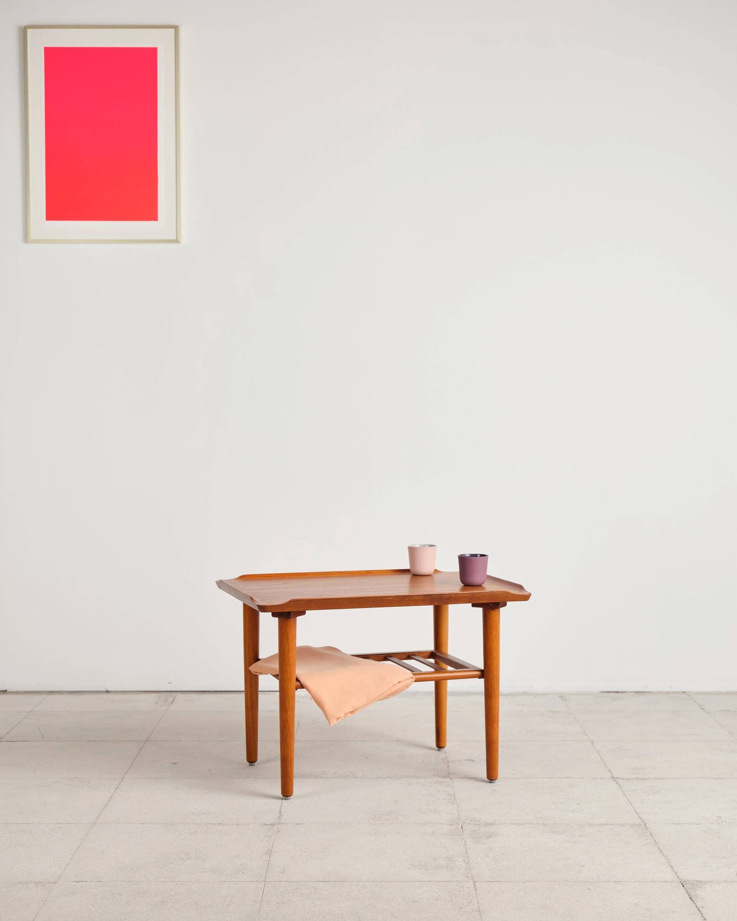 Teak coffee table by Holger Georg Jensen for Kubus, Denmark, 1960s.