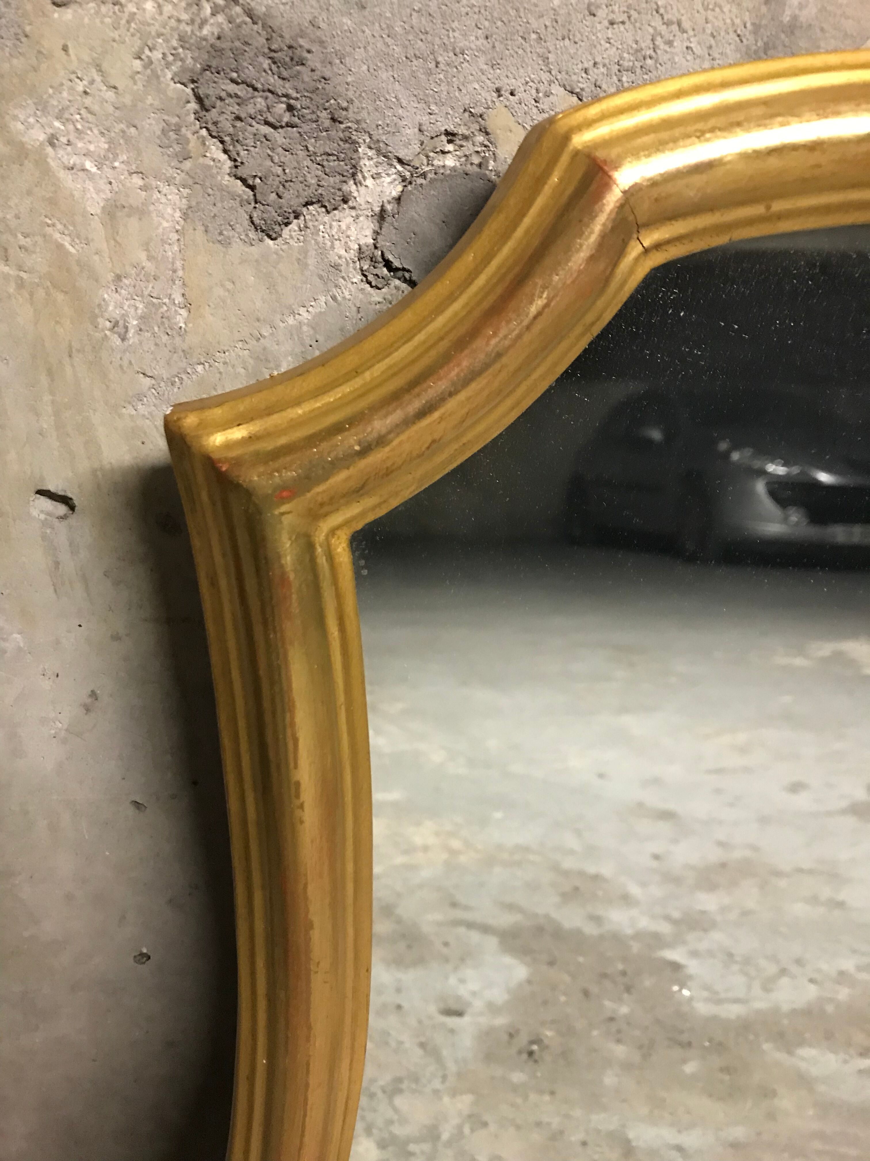Mirror Louis XV gilded 100x56cm