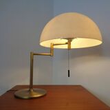 Adjustable Brass and Plastic Desk Lamp from Staff, 1960s