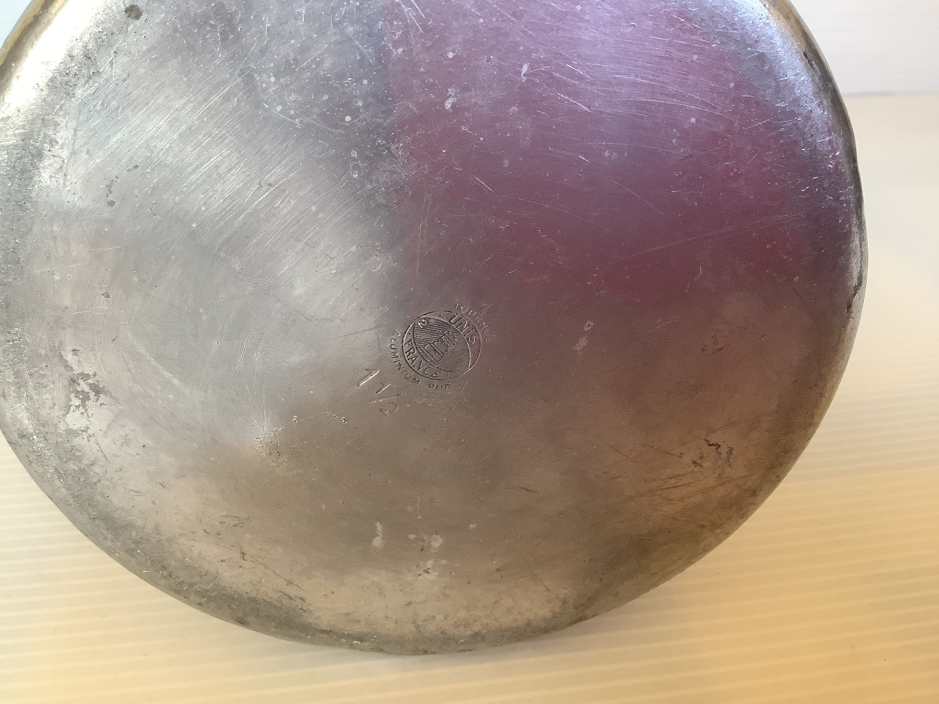 Ancien pichet aluminium tournus unis France
