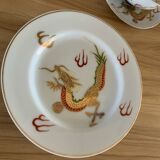 Japanese service with golden dragon pattern