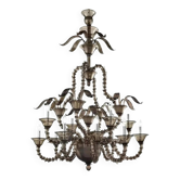 Chandelier en verre de Murano Fumé moderne fait à la main par Simoeng pour Simoeng