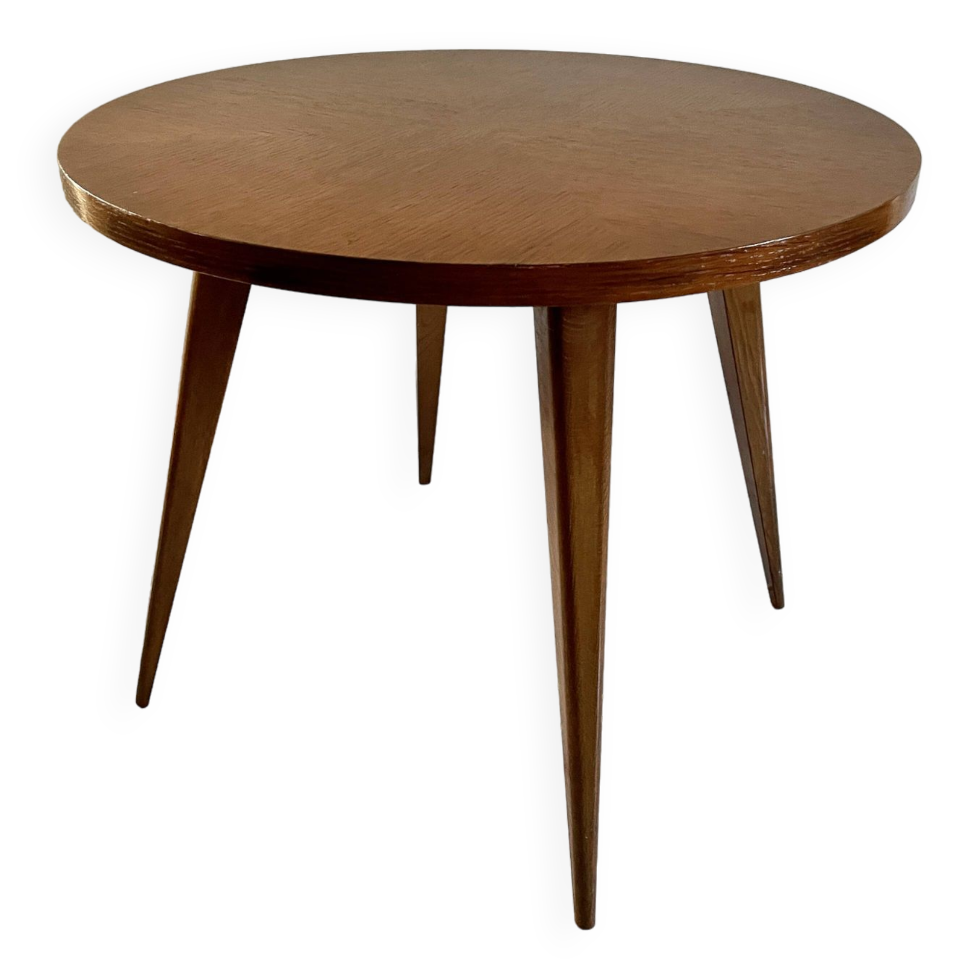 Round coffee table with compass legs 1970