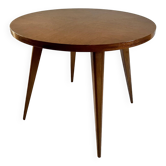 Table basse ronde aux pieds compas 1970