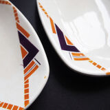 Pair of art deco dishes