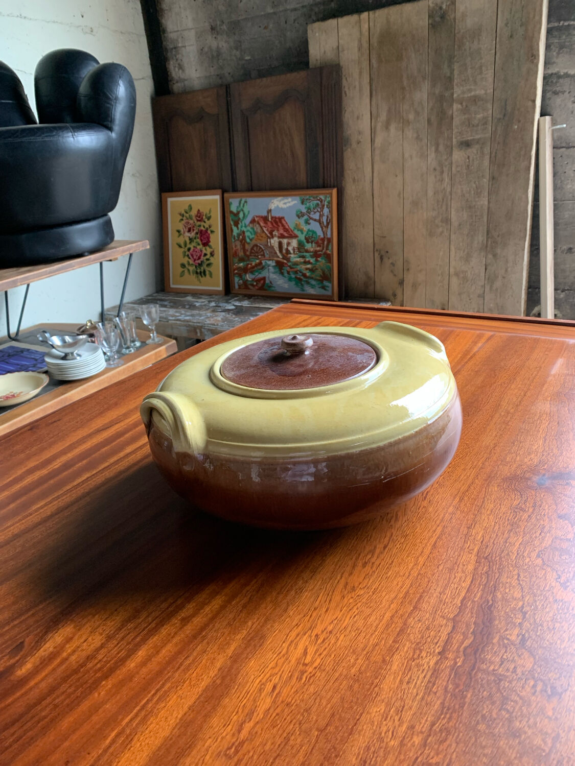 Old tripière in Orchies earthenware
