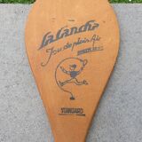 Pair of wooden "la cancha" snowshoes, Basque Country, Peleton, 1960