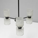 Six lights chandelier 'Zonnewende' by J.W. Bosman for Raak Amsterdam 1965