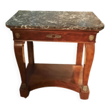 Restoration period console in mahogany