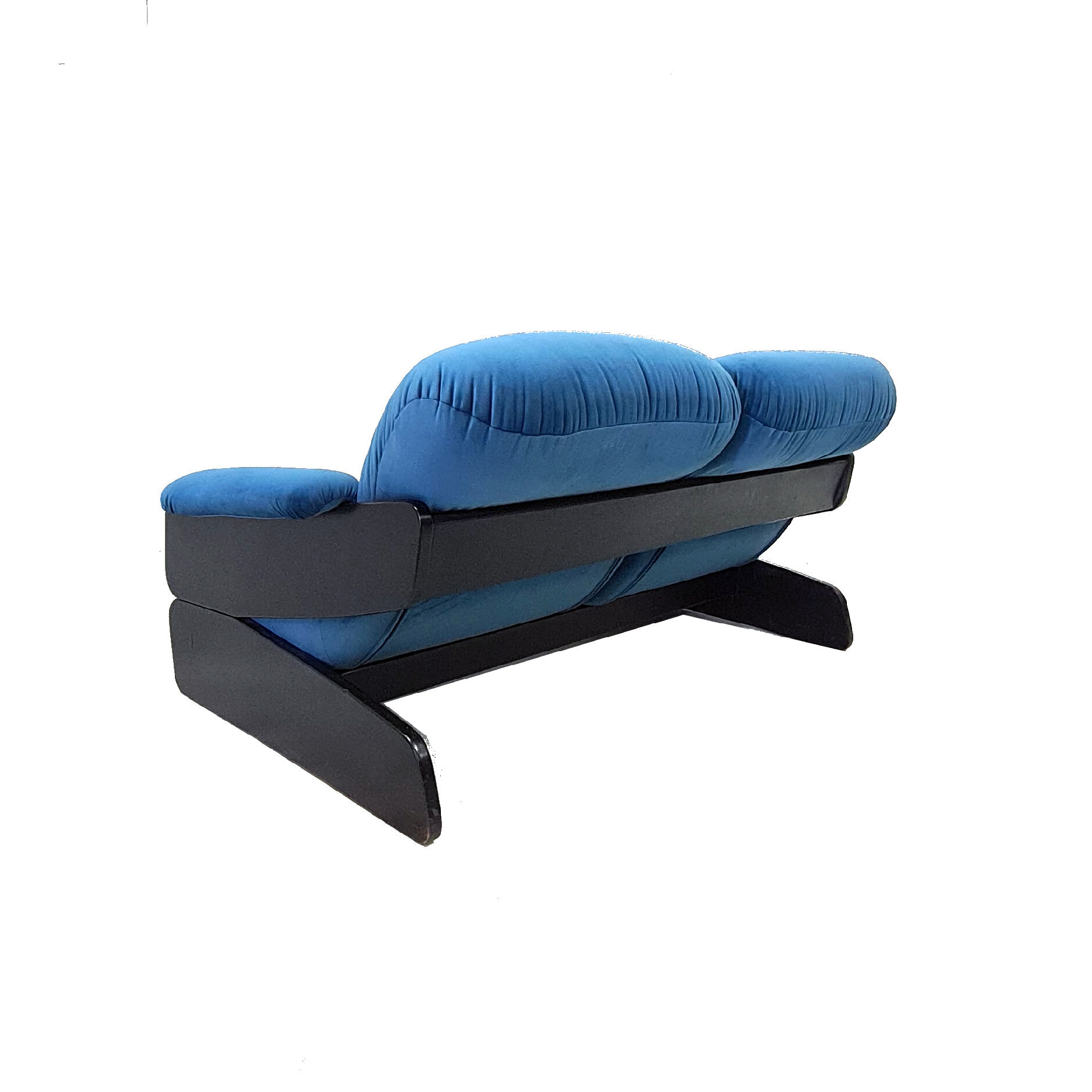 Reupholstered space age 2 seater sofa, 1960s