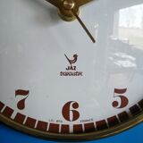 Vintage formica clock silent rectangular wall clock "blue jaz"