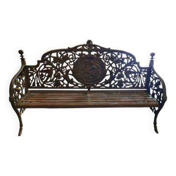 Cast iron bench