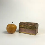 Florentine vintage box, pink and gold