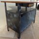 Industrial furniture in metal and wood for bathroom or TV stand