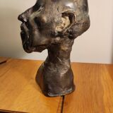 Hypocrite bronze by Jean Roulland