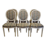 6 Louis XVI style Medallion chairs