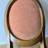 Louis XVI armchair with patina and antique velvet