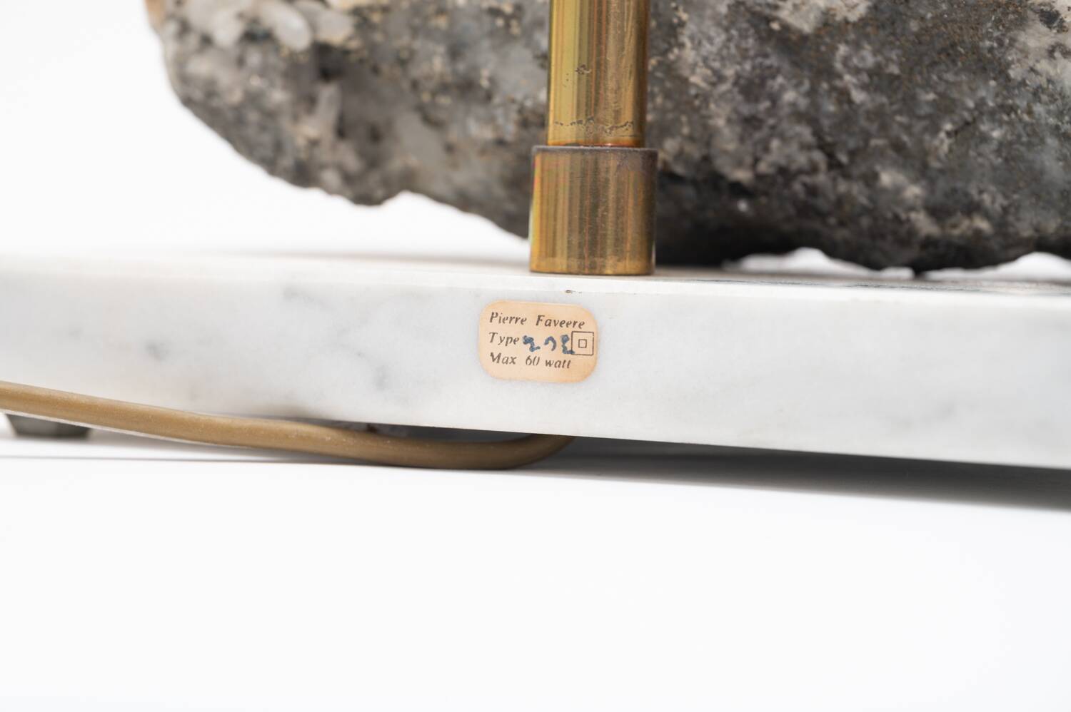 Table lamp Pierre Faveere - quartz