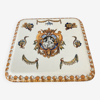 Gien Renaissance trivet XIX - XXth