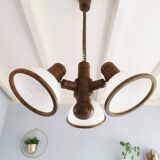 Suspension Steinhauer vintage 3 lampes années 80