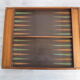 Old wooden lady play tray and backgammon