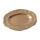 Plat ovale en métal argenté