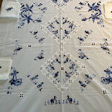 Hand-embroidered tablecloth