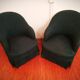 Pair of toadstool armchairs