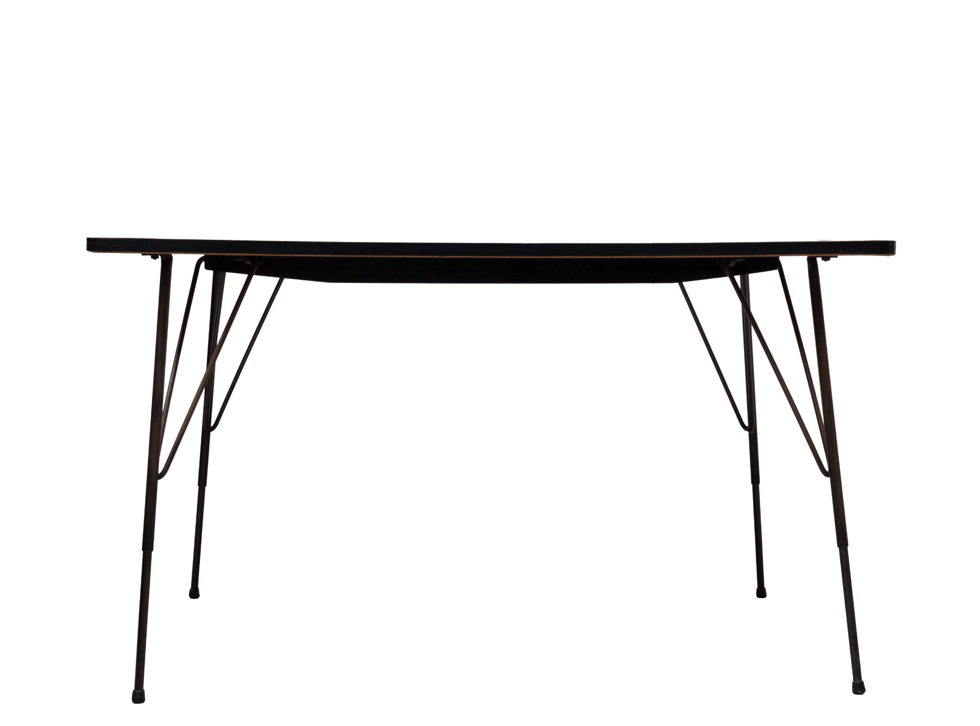 1950s Adjustable dining / coffee table by Rudolf Wolf for Elsrijk, Holland