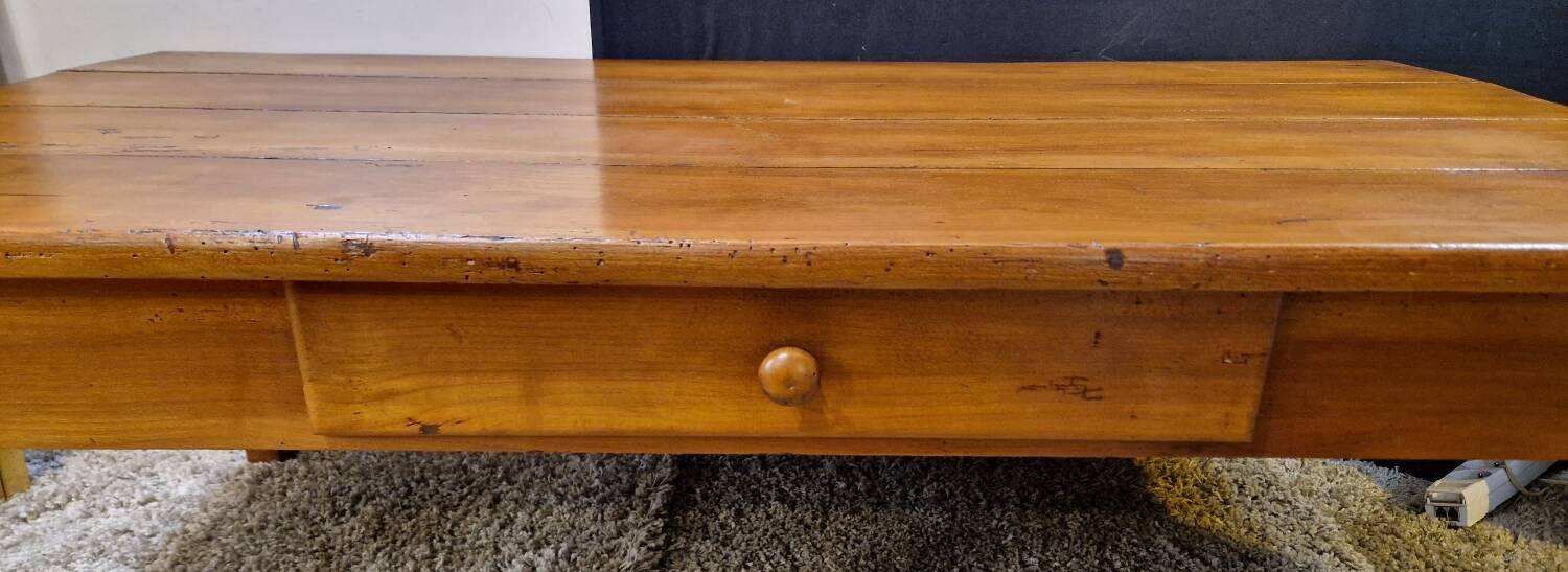 Cherry wood coffee table