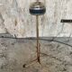 Vintage Golden Metal Stand Ashtray + Magazine Holder France