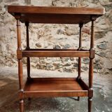 Vintage French shelf in cherry wood, 1920s.