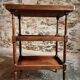 Vintage French shelf in cherry wood, 1920s.