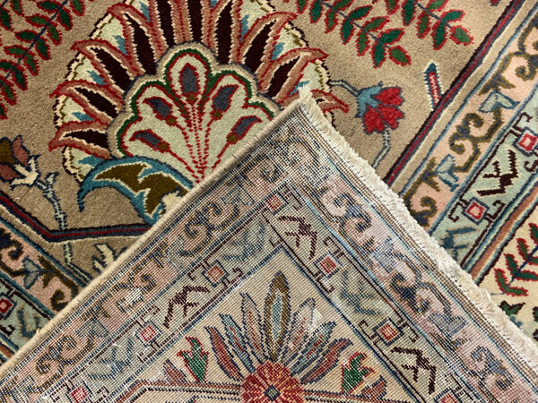 Vintage Persan Ardabil Laine Zone tapis Crème Beige tapis - 299x412cm