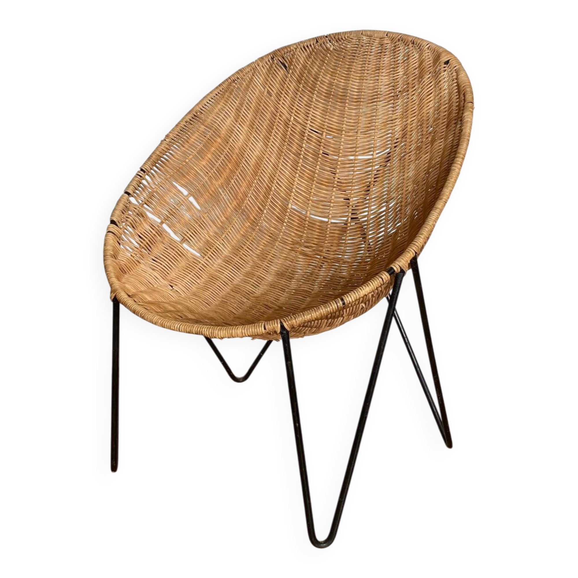Wicker/Rattan Egg Chair Armchair