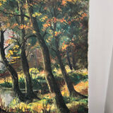 Oil on canvas autumn landscape