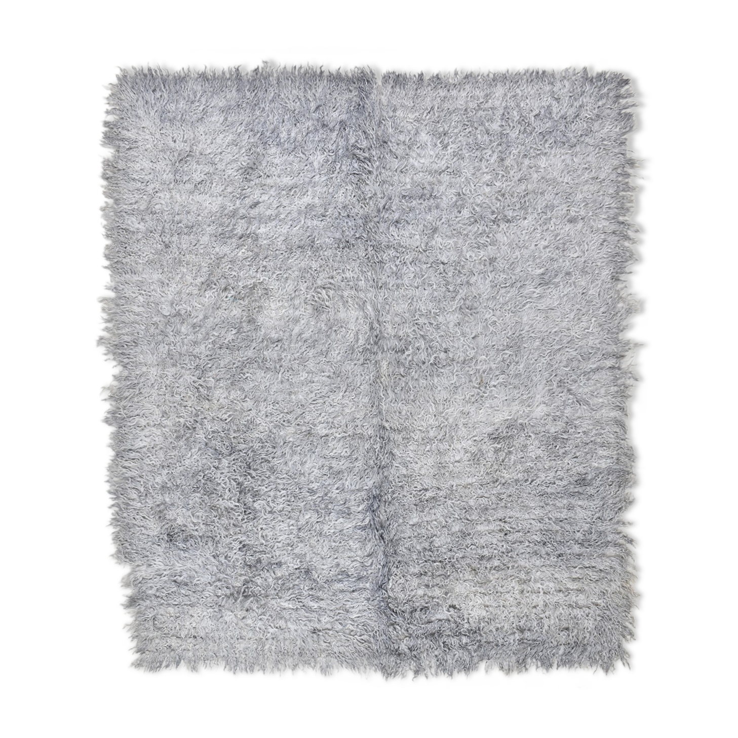 8x10 wool handmade gray kilim rug 253x300cm