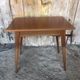 Old scandinavian wooden desk compass feet + drawer 70s vintage