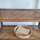 Vintage rattan library from the 70s