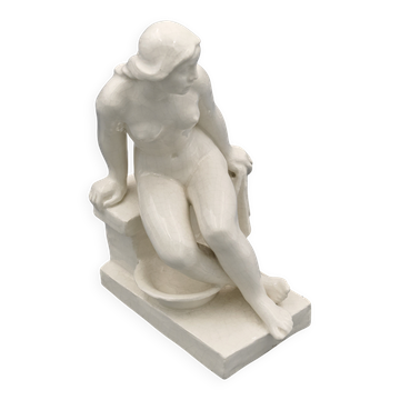 Ceramic Woman Sculpture by Břetislav Benda