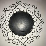 Miroir Chaty Vallauris en fer forgé 37cm
