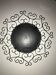 Chaty Vallauris wrought iron mirror 37cm