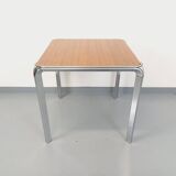 Pierre Paulin vintage square dining table in rosewood and metal
